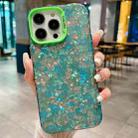 For iPhone 15 Pro IMD Shell Texture TPU + Acrylic Phone Case(Green) - 1