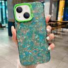 For iPhone 15 Plus IMD Shell Texture TPU + Acrylic Phone Case(Green) - 1