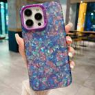 For iPhone 13 Pro IMD Shell Texture TPU + Acrylic Phone Case(Purple) - 1