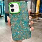 For iPhone 11 IMD Shell Texture TPU + Acrylic Phone Case(Green) - 1