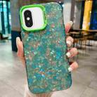 For iPhone XS Max IMD Shell Texture TPU + Acrylic Phone Case(Green) - 1