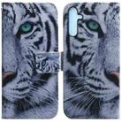 For Samsung Galaxy A25 5G Coloured Drawing Flip Leather Phone Case(Tiger) - 1