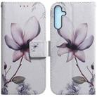 For Samsung Galaxy A25 5G Coloured Drawing Flip Leather Phone Case(Magnolia) - 1