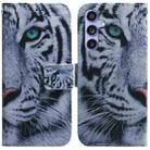 For Samsung Galaxy S23 FE 5G Coloured Drawing Flip Leather Phone Case(Tiger) - 1