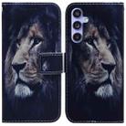 For Samsung Galaxy S23 FE 5G Coloured Drawing Flip Leather Phone Case(Lion) - 1