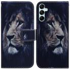 For Samsung Galaxy A15 Coloured Drawing Flip Leather Phone Case(Lion) - 1