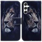 For Samsung Galaxy S24+ 5G Coloured Drawing Flip Leather Phone Case(Lion) - 1