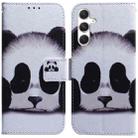 For Samsung Galaxy S24+ 5G Coloured Drawing Flip Leather Phone Case(Panda) - 1