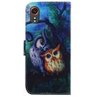 For Samsung Galaxy Xcover7 Coloured Drawing Flip Leather Phone Case(Oil Painting Owl) - 3