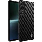 For Sony Xperia 1 V imak LX-5 Series PC + TPU Case with Screen Protector(Carbon Fiber Texture) - 1