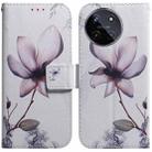 For Realme 11 4G Global Coloured Drawing Flip Leather Phone Case(Magnolia) - 1