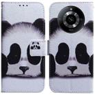 For Realme 11 5G/Narzo 60 India Version Coloured Drawing Flip Leather Phone Case(Panda) - 1