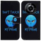 For Realme 11 5G/Narzo 60 India Version Coloured Drawing Flip Leather Phone Case(Anger) - 1