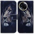 For Realme 11 5G Global Coloured Drawing Flip Leather Phone Case(Lion) - 1