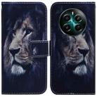 For Realme 12+ Coloured Drawing Flip Leather Phone Case(Lion) - 1