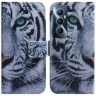 For Realme C65 4G Coloured Drawing Flip Leather Phone Case(Tiger) - 1