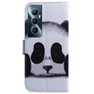 For Realme C65 4G Coloured Drawing Flip Leather Phone Case(Panda) - 3