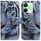 For Realme C61 / C63 / Note 60 Coloured Drawing Flip Leather Phone Case(Tiger) - 1