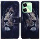For Realme C61 / C63 / Note 60 Coloured Drawing Flip Leather Phone Case(Lion) - 1