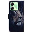 For Realme C61 / C63 / Note 60 Coloured Drawing Flip Leather Phone Case(Lion) - 3