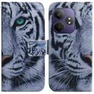 For Realme GT 6 / GT 6T / GT Neo6 Coloured Drawing Flip Leather Phone Case(Tiger) - 1