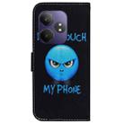 For Realme GT 6 / GT 6T / GT Neo6 Coloured Drawing Flip Leather Phone Case(Anger) - 3