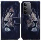 For Realme C75 Coloured Drawing Flip Leather Phone Case(Lion) - 1