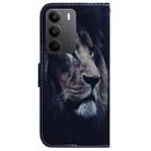 For Realme C75 Coloured Drawing Flip Leather Phone Case(Lion) - 3