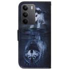 For Realme C75 Coloured Drawing Flip Leather Phone Case(Wolf and Dog) - 3