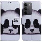 For Realme C75 Coloured Drawing Flip Leather Phone Case(Panda) - 1