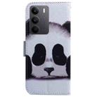 For Realme C75 Coloured Drawing Flip Leather Phone Case(Panda) - 3