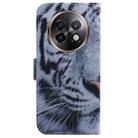 For Realme 13+ Global Coloured Drawing Flip Leather Phone Case(Tiger) - 3