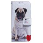 For Realme 13+ Global Coloured Drawing Flip Leather Phone Case(Pug) - 2