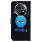 For Realme 13+ Global Coloured Drawing Flip Leather Phone Case(Anger) - 3