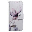 For Realme 13+ Global Coloured Drawing Flip Leather Phone Case(Magnolia) - 2