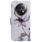 For Realme 13+ Global Coloured Drawing Flip Leather Phone Case(Magnolia) - 3