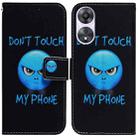 For OPPO A78 4G Coloured Drawing Flip Leather Phone Case(Anger) - 1