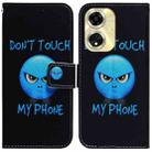 For OPPO A59 5G / A2M Coloured Drawing Flip Leather Phone Case(Anger) - 1
