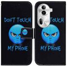 For OPPO Reno11 Pro Global Coloured Drawing Flip Leather Phone Case(Anger) - 1