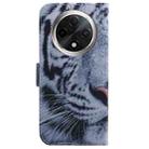 For OPPO A3 Pro 5G Coloured Drawing Flip Leather Phone Case(Tiger) - 3