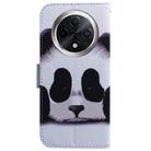 For OPPO A3 Pro 5G Coloured Drawing Flip Leather Phone Case(Panda) - 3