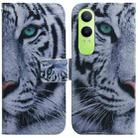 For OPPO K12x Coloured Drawing Flip Leather Phone Case(Tiger) - 1