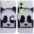 For OPPO K12x Coloured Drawing Flip Leather Phone Case(Panda) - 1