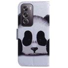 For OPPO Reno12 Pro 5G Global Coloured Drawing Flip Leather Phone Case(Panda) - 3