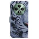 For OPPO Reno12 F 5G Coloured Drawing Flip Leather Phone Case(Tiger) - 3