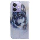 For OPPO A5x 5G / A3 4G / 5G / A3x 4G / 5G Coloured Drawing Flip Leather Phone Case(White Wolf) - 3