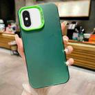 For iPhone X / XS IMD Colorful Gradient Acrylic Phone Case(Green) - 1