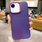 For iPhone XR IMD Colorful Gradient Acrylic Phone Case(Purple) - 1