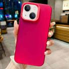 For iPhone 14 Plus IMD Colorful Gradient PC + Acrylic Phone Case(Rose Red) - 1