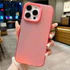 For iPhone 14 Pro Max IMD Colorful Gradient PC + Acrylic Phone Case(Pink) - 1